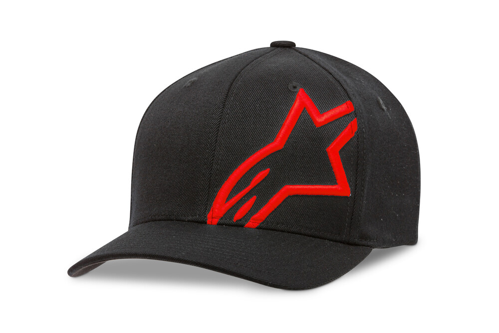 Alpinestars Corp Shift 2 Curved Hat (Black/Red): AOMC.mx