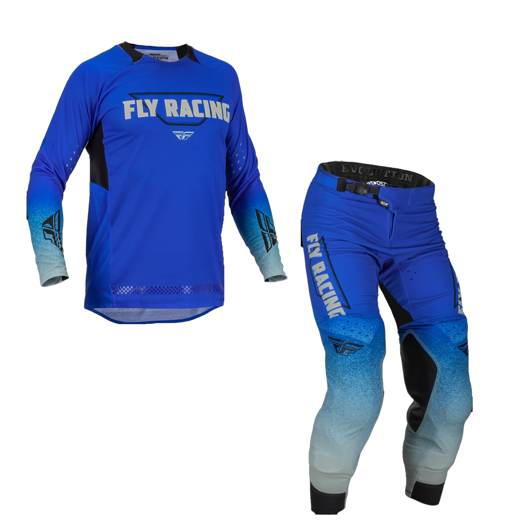 2023 Fly Racing Evolution DST Gear Set (Blue/Grey) AOMC.mx