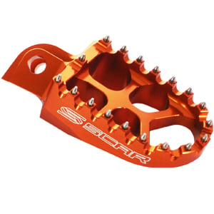 Scar Evolution Footpegs KTM (Orange): AOMC.mx