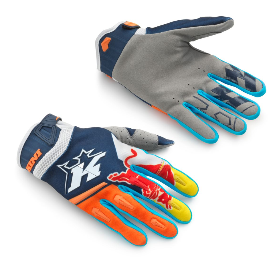KTM Kini-RB Competition Gloves (Orange/Blue)