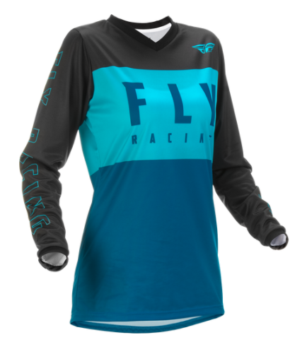 Main image of Fly Racing Youth F-16 Jersey (Aqua/Teal/Black)