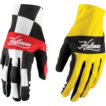 Main image of 2022 Thor Hallman Mainstay Glove (Yellow/Checker)