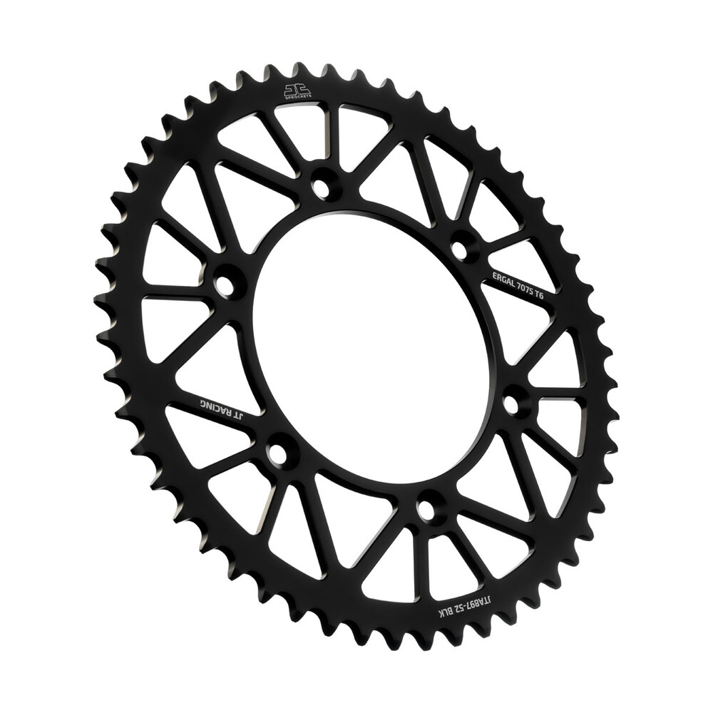 Main image of JT Aluminum Racelite Rear Sprocket KTM 52T-520 98-21 (Black)