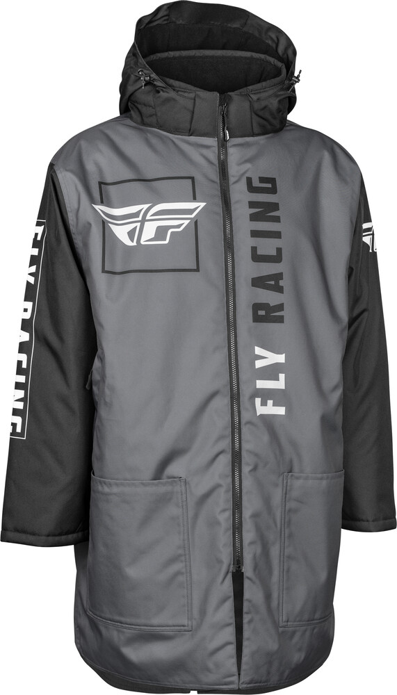 Main image of 2022 Fly Racing Pit Coat (Black/Gray)