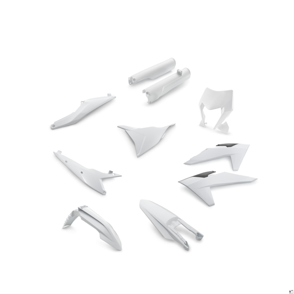 KTM Plastic Parts Kit 150-400 EXC/XC 2024 (White)