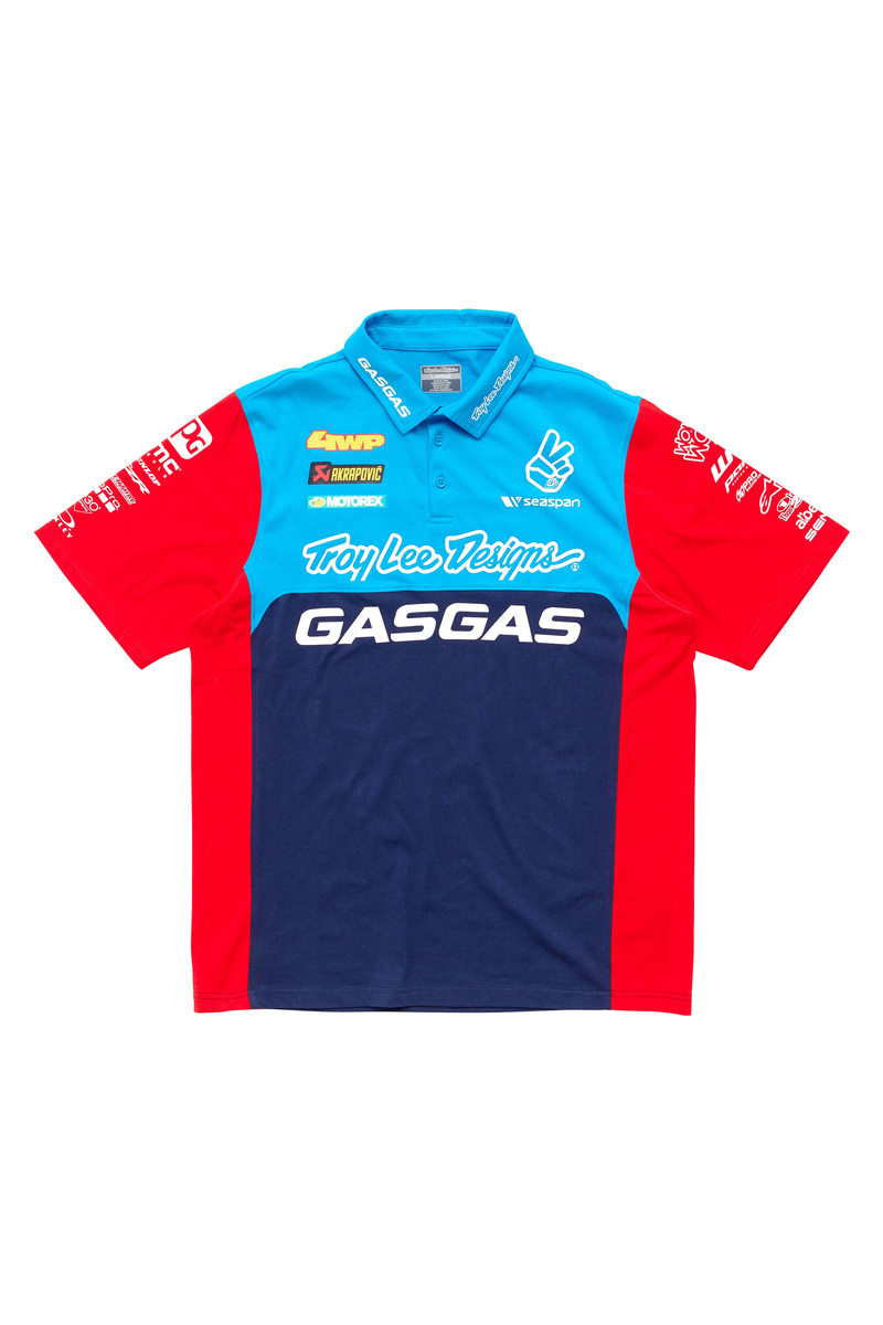 GasGas TLD Team Pit Shirt (Navy/Red): AOMC.mx