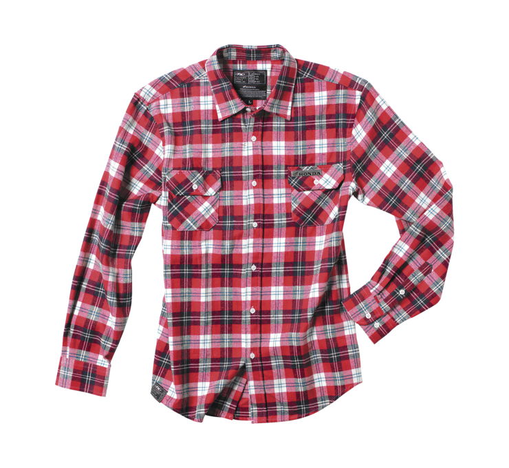 AOMC.mx: Honda Flannel Shirt (Red)