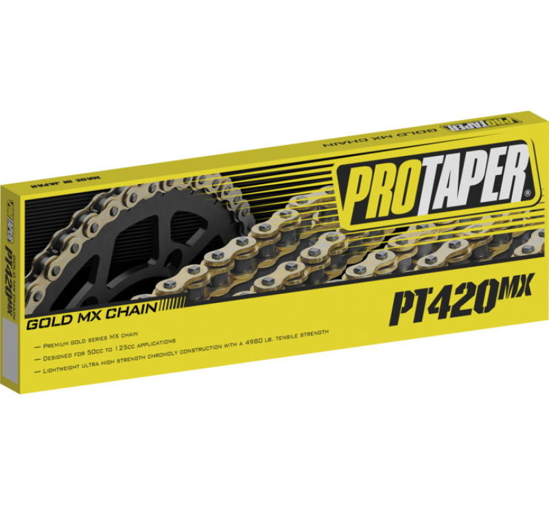 Pro Taper Chaîne 420Mx Gold Series – Longueur 134 – Or – Neuf