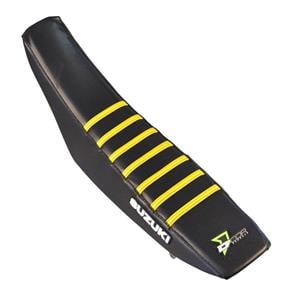 Main image of D'Cor Suzuki RMZ 250/450 Seat Cover (Black/Yellow)