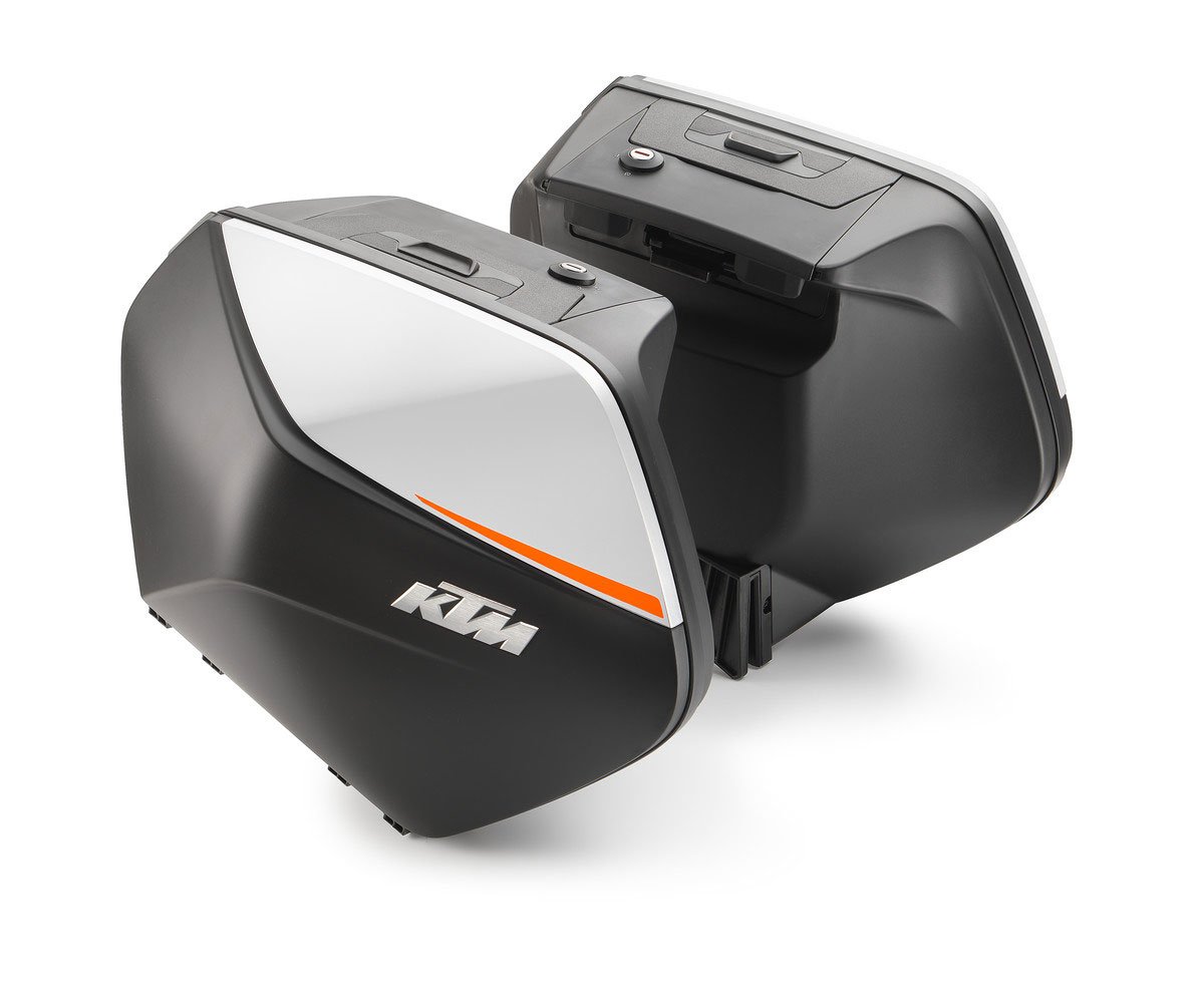 Main image of KTM Side Case Set (White) 1290 SuperDuke GT