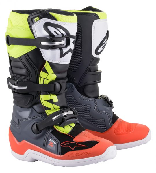 Main image of 2021 Alpinestars Tech 7S Youth Boots (Red/Yellow)