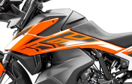 Main image of KTM Fuel Tank Spoiler Left 790 Adventure (Orange)