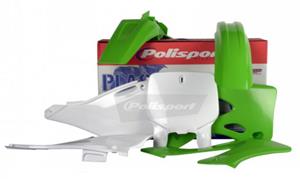 Main image of Polisport Plastic Kit (Green)  Kawasaki KX125/250 99-02