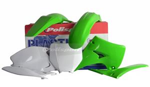 Main image of Polisport Plastic Kit (Green) Kawasaki KX250 03-07