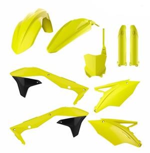 Main image of Polisport Plastic Kit (Flo Yellow) Kawasaki KX450F 16-18