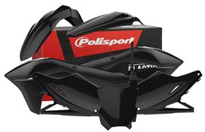 Main image of Polisport Plastic Kit (Black) Kawasaki KX450F 16-18