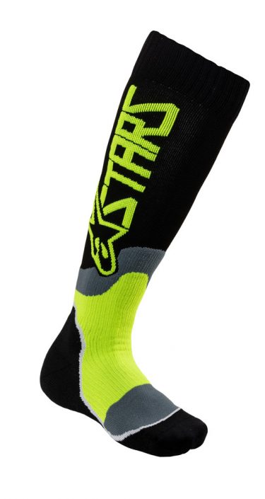 Main image of Alpinestars MX Plus-2 Socks (Black/Yellow Fluo)