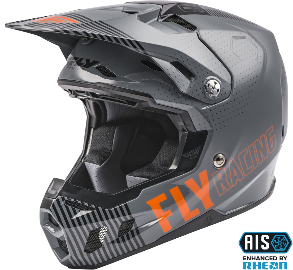 Main image of Fly Racing Youth Formula CC Helmet (Grey/Orange)