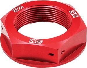 Main image of Works Connection Steering Stem Nut (Red) Yamaha YZ