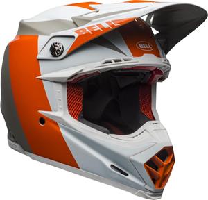 Main image of 2020 Bell Moto-9 Flex Division Helmet (Matte/Gloss White/Orange/Sand)