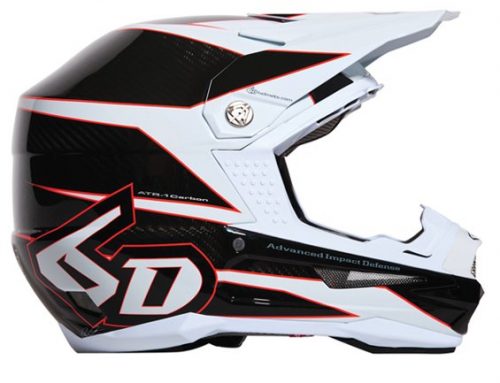 Main image of 6D ATR-1 Team Evo Visor (White/Black/Red)