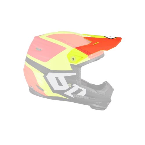 Main image of 6D ATR-2Y Helo LE Visor (Yellow/Orange/Red)