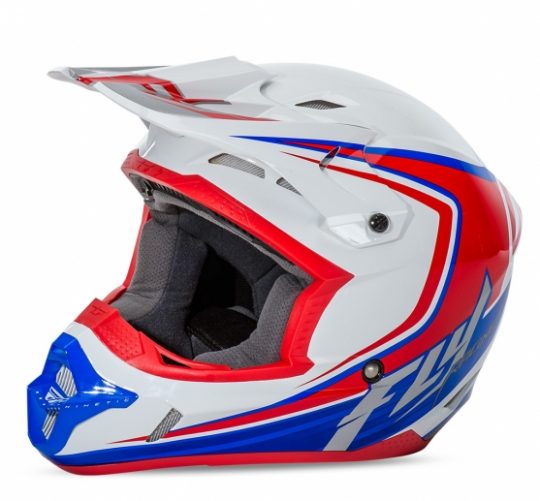 red white and blue motocross gear