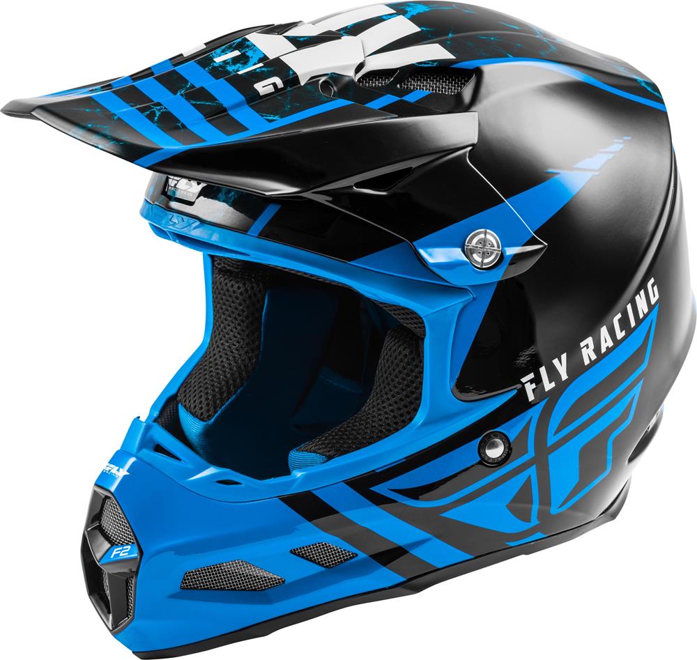 AOMC.mx: 2020 FLY Racing F2 Carbon Granite MIPS Helmet (Blue/Black/White)