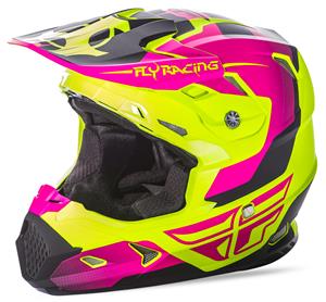 FLY Racing Toxin Helmet (Hi-Vis/Pink): AOMC.mx