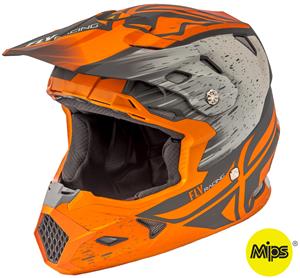 Main image of FLY Racing Toxin Resin Helmet with MIPS (Matte Orange/Khaki)