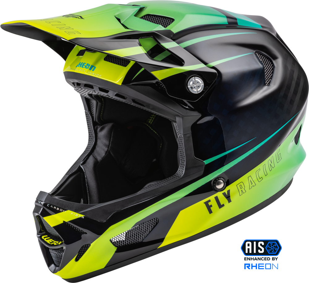 Main image of Fly Racing WERX-R Helmet (Hi-Vis/Teal Carbon)