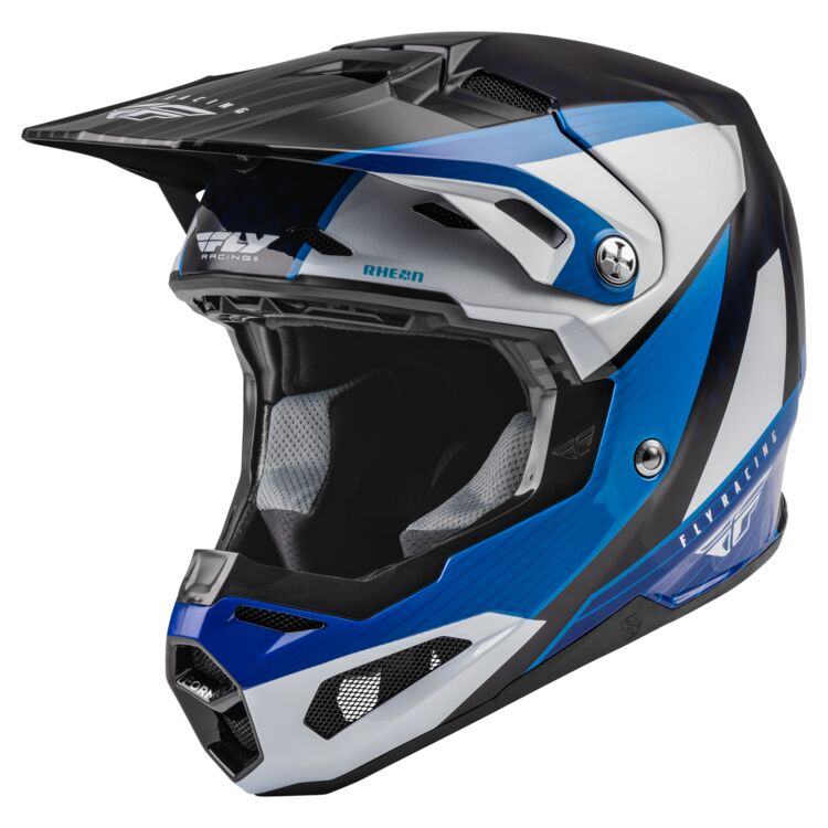 Main image of 2022 Fly Racing Youth Formula Carbon Prime Helmet (Blue/White)