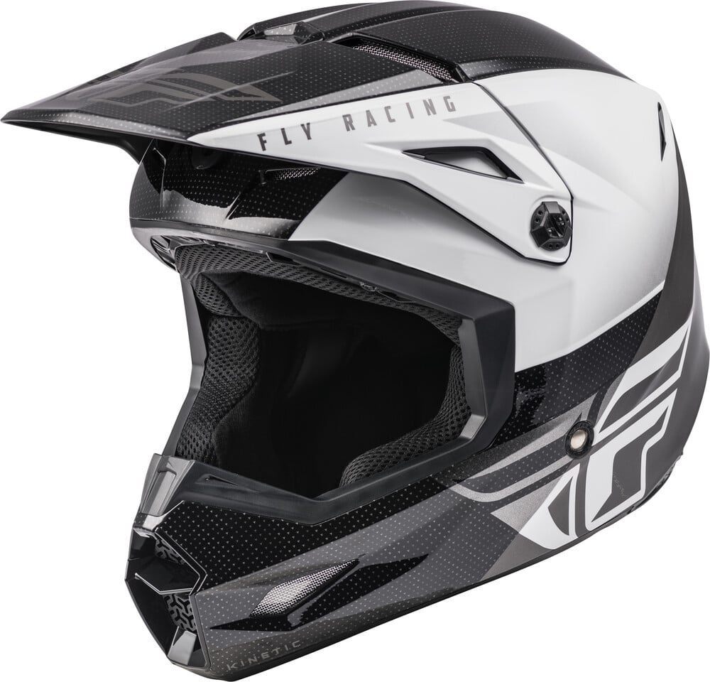 Main image of Fly Racing Youth Kinetic Straight Edge (Black/White)