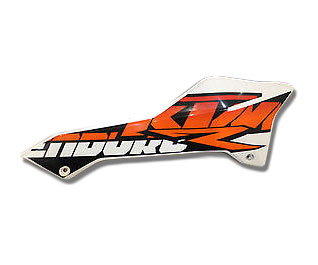 Main image of KTM Side Cover Right with Graphics 690 Enduro 12-18 (White)