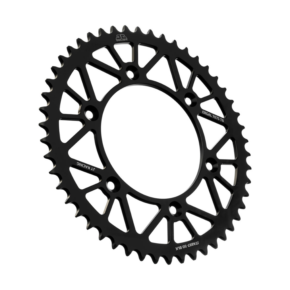 Main image of JT Aluminum Racelite Rear Sprocket KTM 50T-520 98-21 (Black)