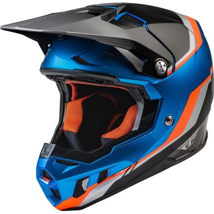 Main image of 2022 Fly Racing Youth Formula CC Driver Helmet (Blue/Orange/Black)