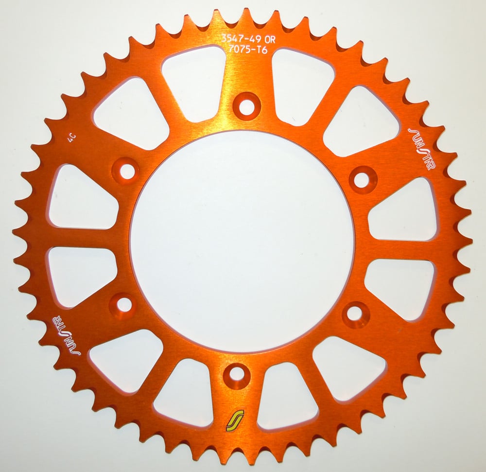 Main image of Sunstar Orange Rear Aluminum Sprocket HUS/HUSQ/KTM 98-22