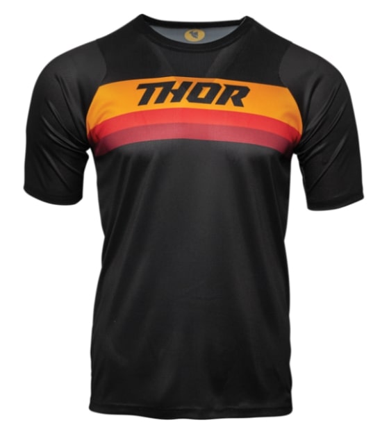 Main image of Thor Short-Sleeve Assist Jersey (Black/Orange)