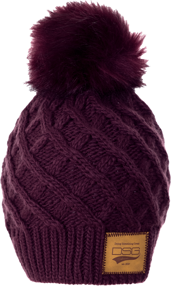 Main image of 2022 DSG Solid Pom Beanie (Maroon)