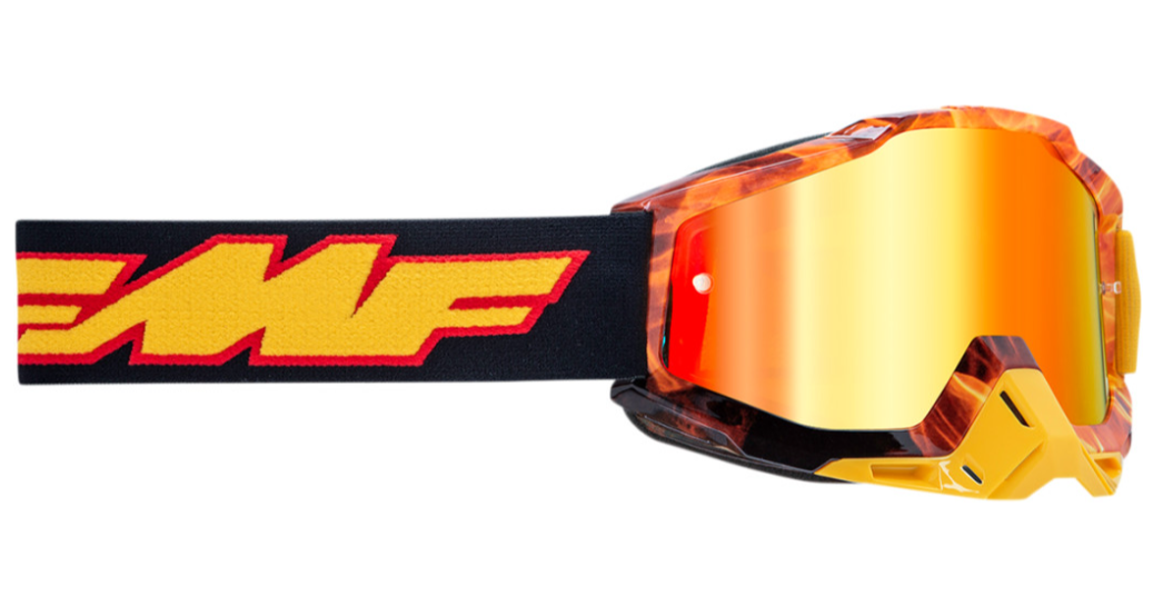 Main image of 2022 FMF Youth Powerbomb Spark Goggles Spark (Red Mirror)