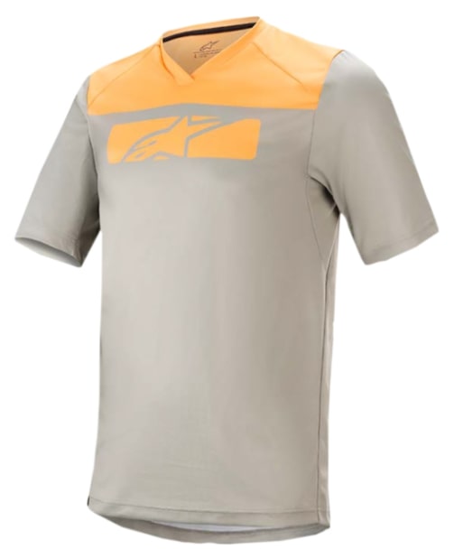 Main image of Alpinestars Short-Sleeve Drop 4.0 Jersey (Gray/Orange)