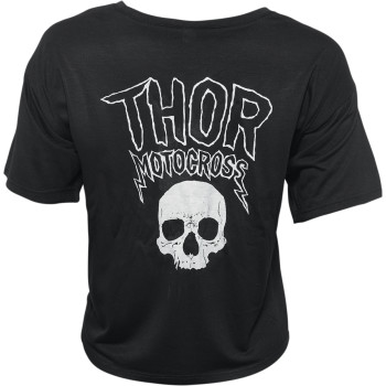 Main image of 2022 Thor Women's Metal Crop Tee (Black)