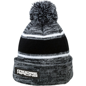 Main image of 2022 Moose Racing Drift Knit Beanie (Black/White)