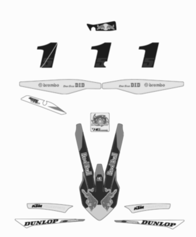 Main image of KTM Factory Edition Decal Set 2017 450 SX-F