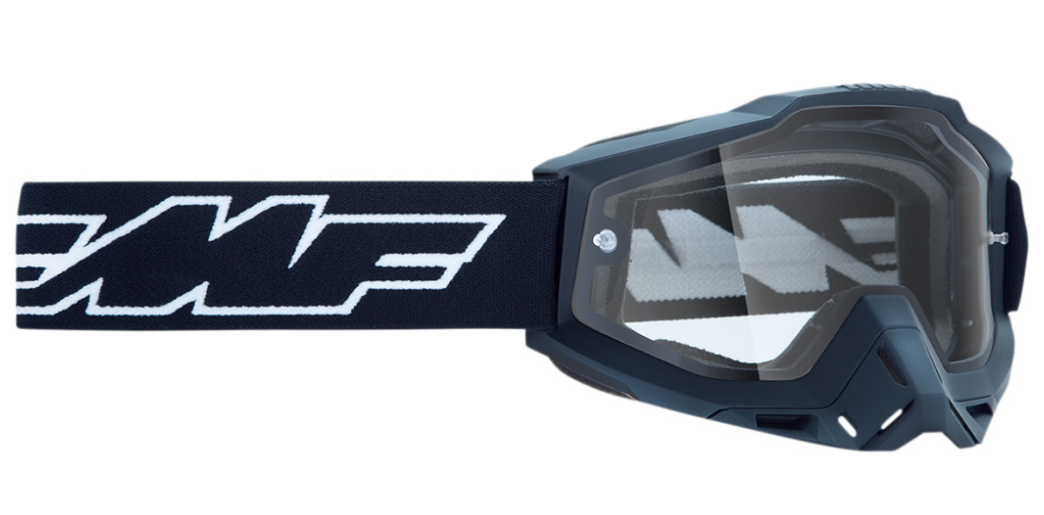 Main image of 2022 FMF Powerbomb Enduro Rocket Goggles Black (Clear)