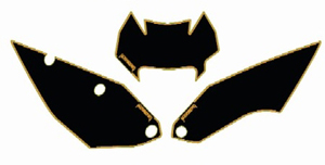 Main image of Husaberg Number Plate Backgrouds (Black) 2013