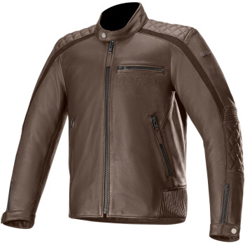 Main image of 2021 Alpinestars Hoxton Leather Jackets V2 (Brown)