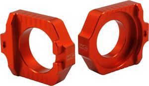 Main image of Works Axle Blocks Elite KTM/Hus Orange