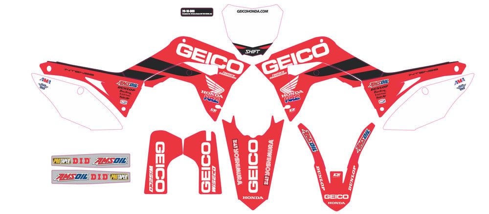 Main image of D'Cor Geico Honda Graphic Kit