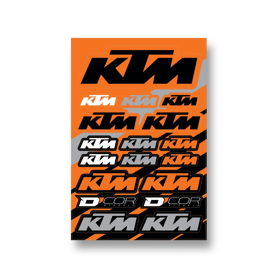 KTM STICKER SHEET